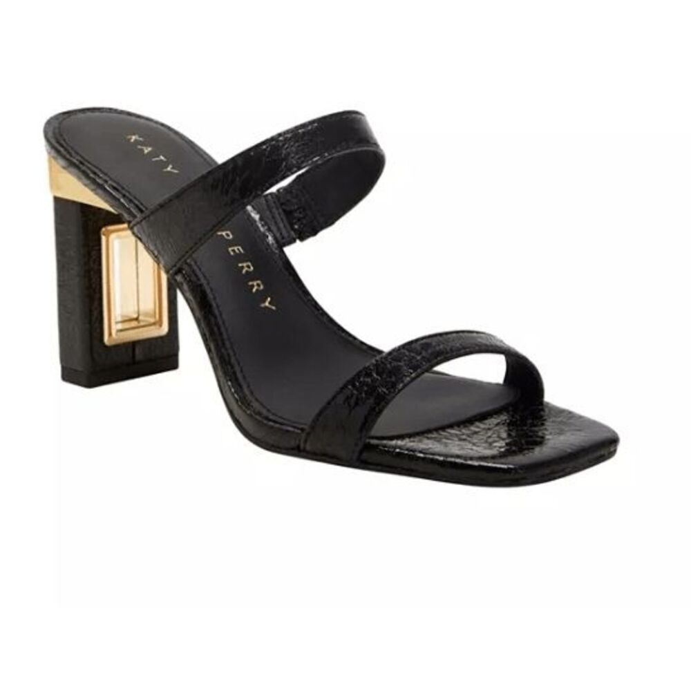 Katy Perry Women's The Hollow Black Sandals 5.5M
